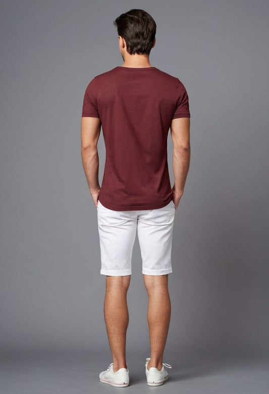 Modern Maroon Oversized T-shirt