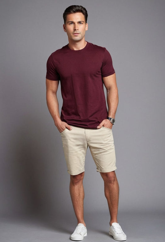 Modern Maroon Oversized T-shirt
