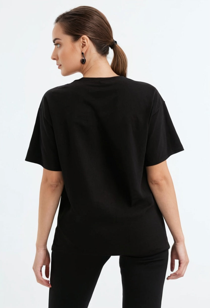 Modern Black Oversized T-shirt