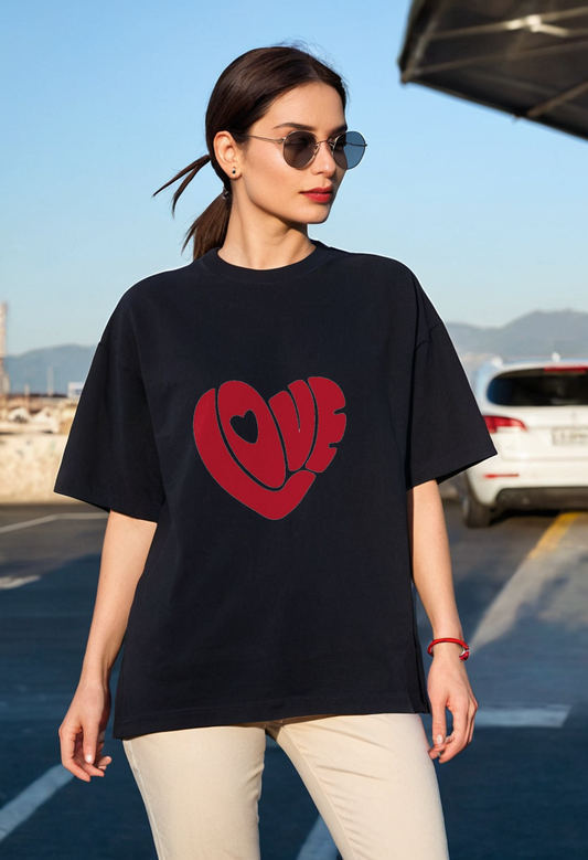 Stylish Black Oversized T-shirt