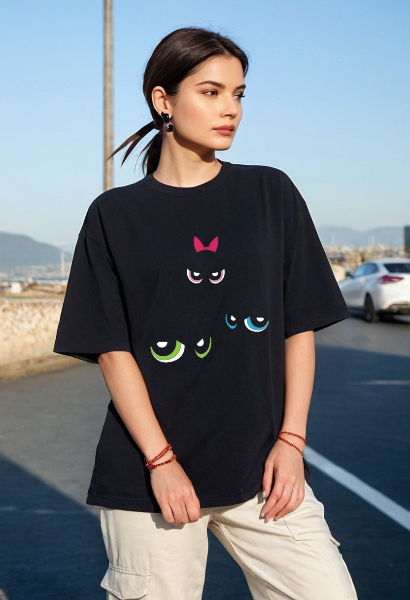 Modern Black Oversized T-shirt