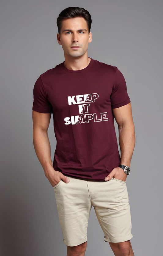 Modern Maroon Oversized T-shirt