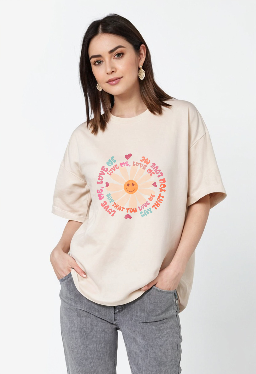 Premium Cream Oversized T-shirt
